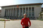 Thomas Stanghelle in front of The Great Hall of The People, Beijing