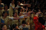 Thomas Stanghelle (in red) after the performance
