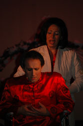 Thomas Stanghelle (tenor) as Mark Wang and Thomas' mother Turid Stanghelle as Mark's mother Shen Liping